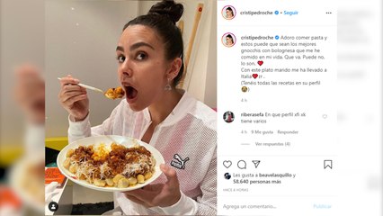 Cristina Pedroche viaja a Italia con los gnocchis de David Muñoz