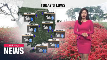 [Weather] Cooler readings, rain in inland regions
