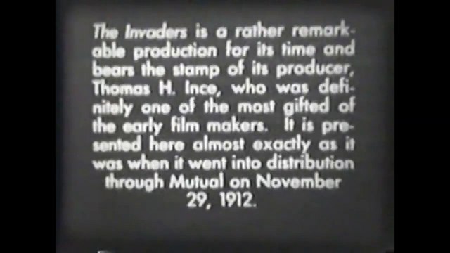The Invaders 1912 Silent Film