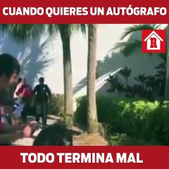 Cuando pides un autógrafo y termina mal