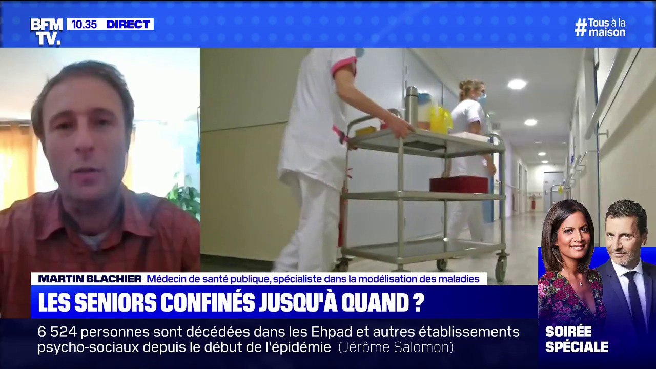 Martin Blachier (médecin de santé publique) est favorable au confinement prolongé des séniors car "90% des gens qui sont morts du coronavirus ont plus de 65 ans"