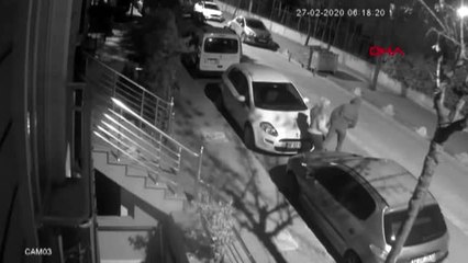 AVCILAR'DA KAZA YAPINCA YAKALANAN HIRSIZLIK ŞÜPHELİLERİ KAMERADA