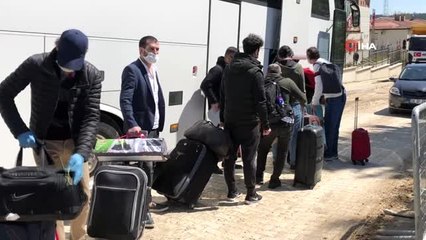 Bursa'da karantina yurtları tahliye edilmeye devam ediyor