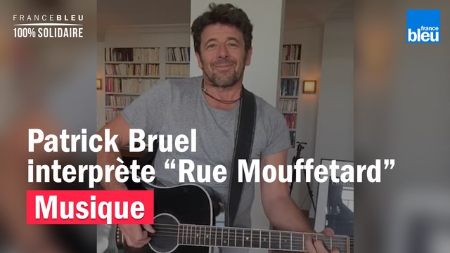 Depuis son salon, Patrick Bruel reprend sa chanson Rue Mouffetard écrite par Vianney