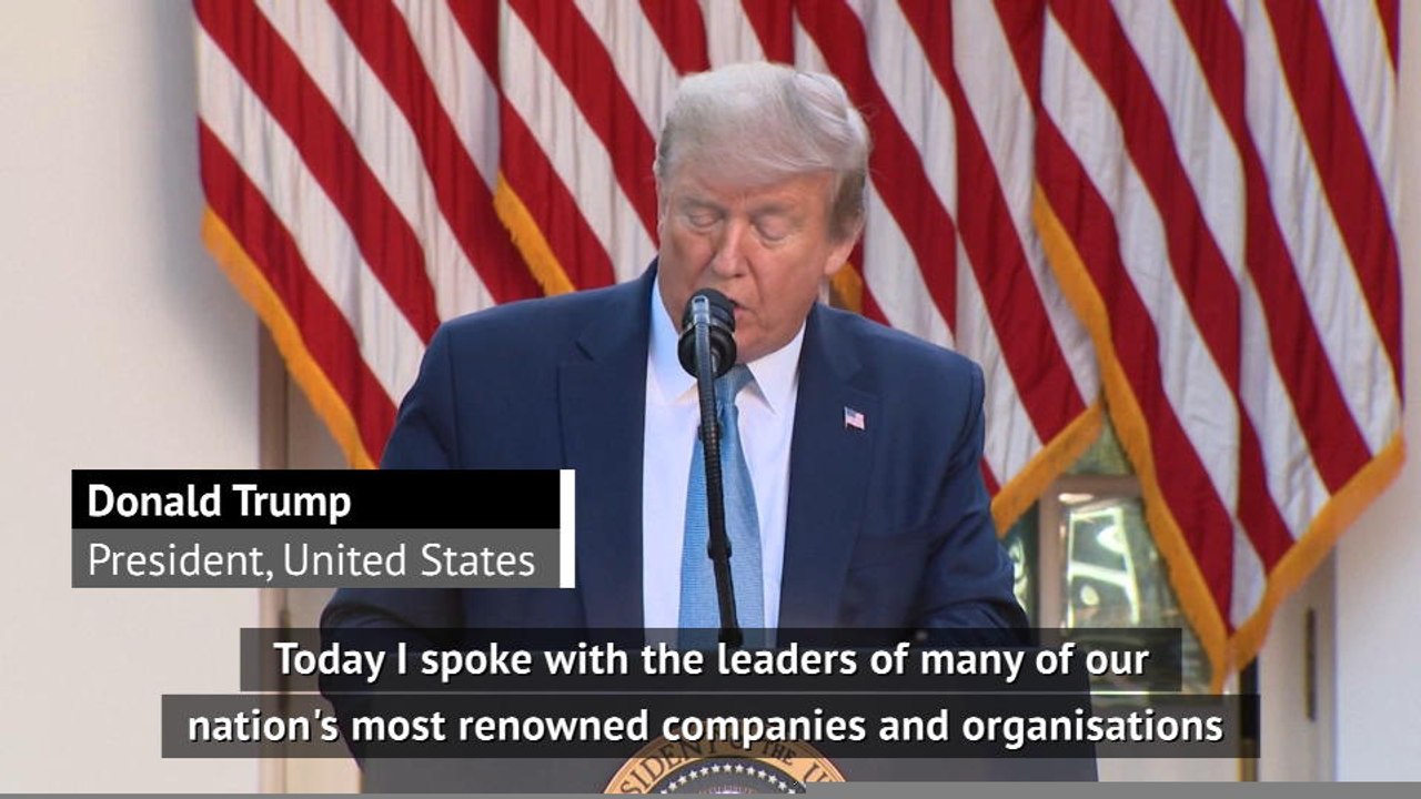 Trump pleads for the return of sports in effort to reopen US economy