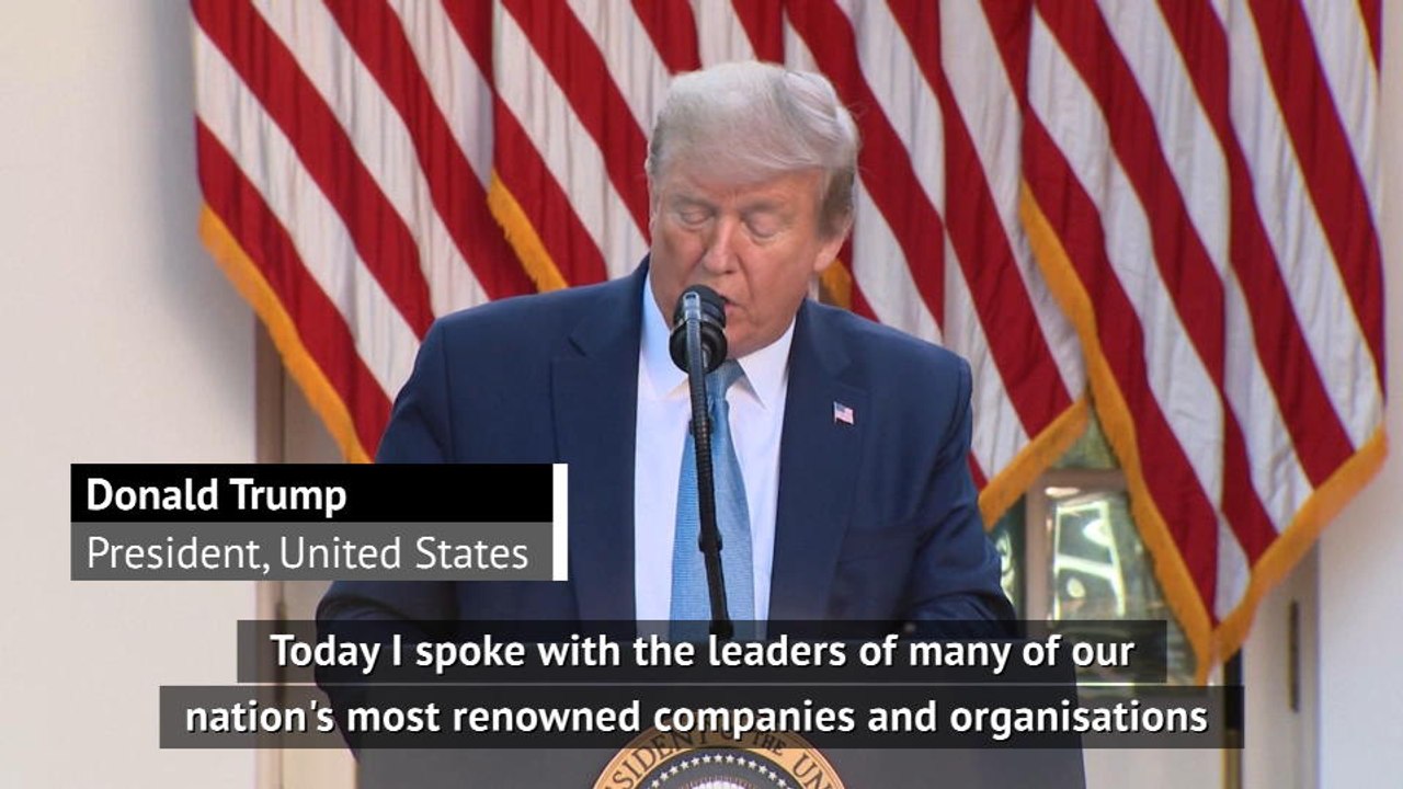 Trump pleads for the return of sports in effort to reopen US economy