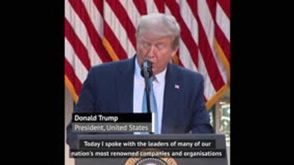 Trump pleads for the return of sports in effort to reopen US economy