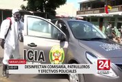 Covid-19: Empresa privada desinfecta comisaría, patrulleros y efectivos policiales