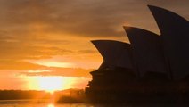 Stunning sunrise over famous harbour