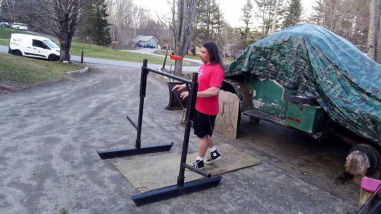 Yoke Split Squats 3X2X180lb