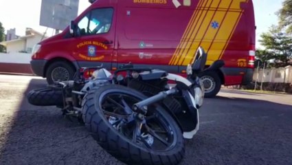 BMWs batem na Rua Salgado Filho, no Centro