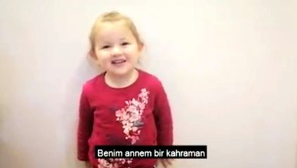 Sağlık çalışanlarının çocuklarından anlamlı video