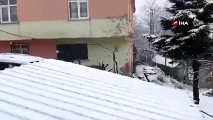 Ordu'da yüksek kesimlere bahar ayında lapa lapa kar yağdı