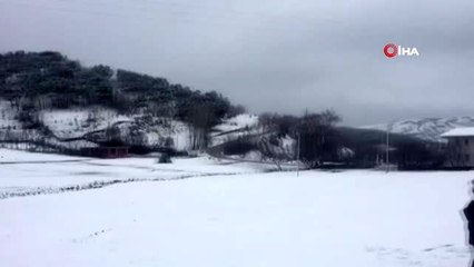 Tokat'ta Nisan ayın kar sürprizi
