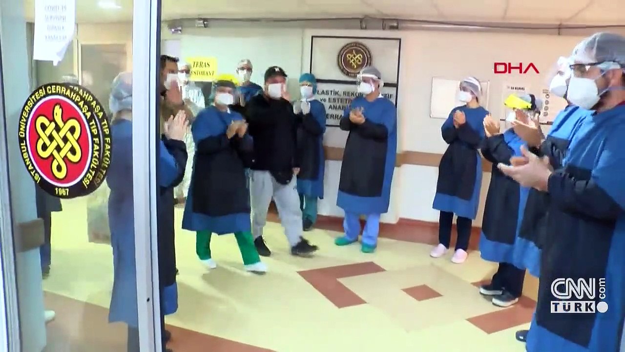 İyileşenler alkışlar ile uğurlandı