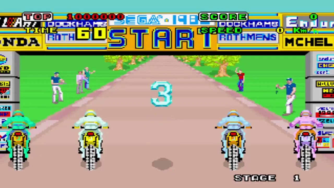 ENDURO RACER - GAMEPLAY (ARCADE/MAME)