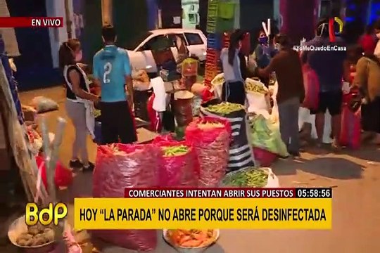 Hoy desinfectarán “La Parada” pero muchos comerciantes intentan abrir sus puestos