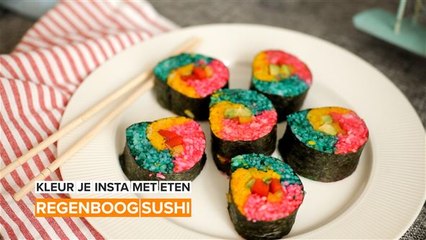 Fleur je insta op met sushi!