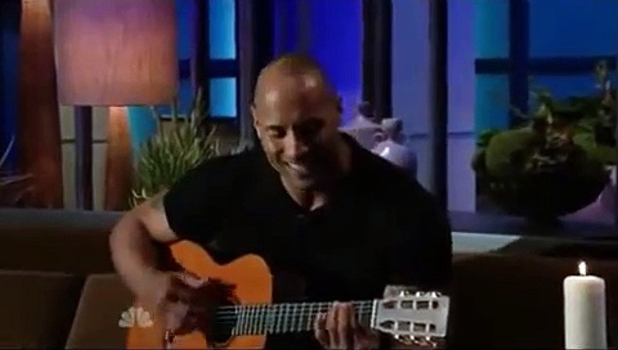 Dwayne Johnson singing You Send Me - country song