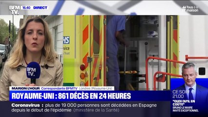 Coronavirus: 861 décès en 24 heures au Royaume-Uni