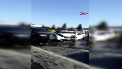 ANTALYA Alanya'da zincirleme kaza: 1'i ağır, 2 yaralı