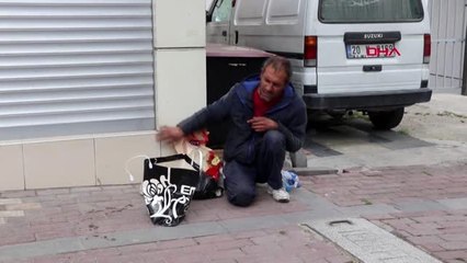 DENİZLİ Kolonya içip, kaldırımda sızdı