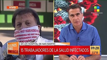 Buenos días América | 16 trabajadores de la salud infectados en un hospital de San Martín