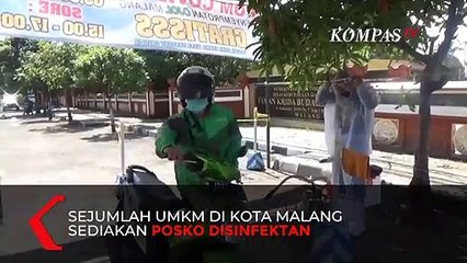 Peduli Ojek Online, UMKM di Malang Berikan Layanan Posko Disinfektan