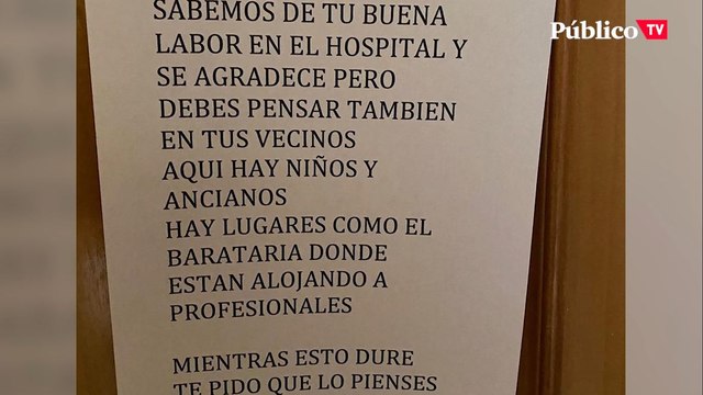 Egoísmo vecinal: aplausos en el balcón y amenazas en las puertas