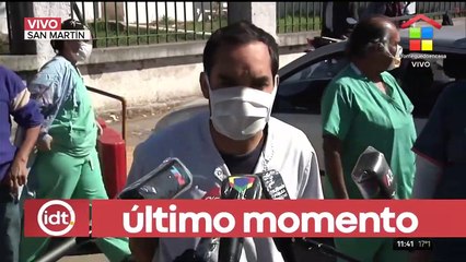 Trabajadores de la salud cortan la calle por falta de testeos