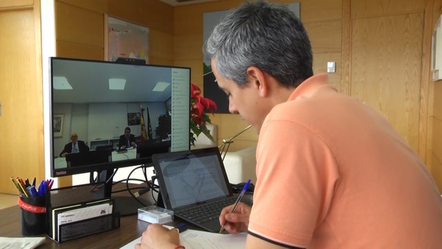 Encuentro entre Zuloaga y Uribes