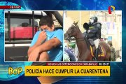 Carabayllo: policías y serenos del distrito detienen a ciudadanos por salir sin mascarilla
