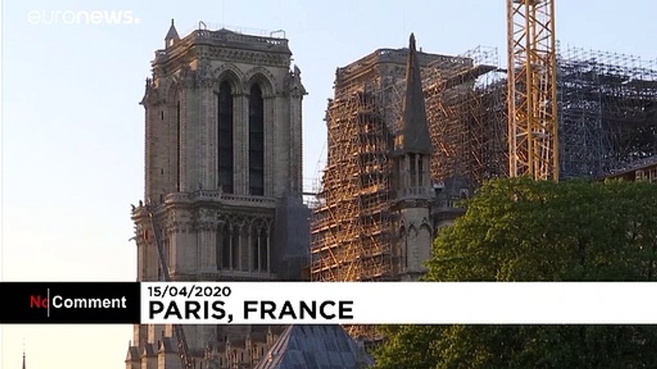 Notre Dame Cathedral`'s bell rings a year after devastating fire