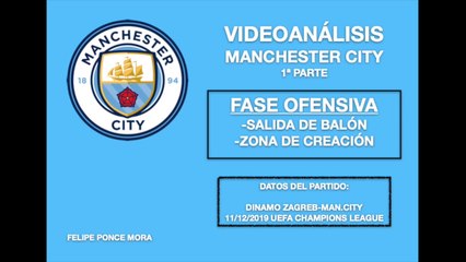 Videoanálisis ManCity - Felipe Ponce Mora