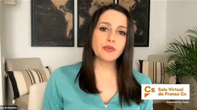 Arrimadas asegura que Sánchez no concreta en qué consistirá el pacto de reconstrucción