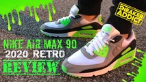 Nike Air Max 90 Slime Green Neon 2020 Retro Sneaker On Feet Review