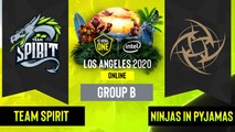 Dota2 - Ninjas in Pyjamas vs. Team Spirit - Game 2 - Group B - EU:CIS - ESL One Los Angeles