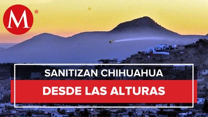 Con avioneta rocian desinfectante para combatir el covid-19 en Chihuahua