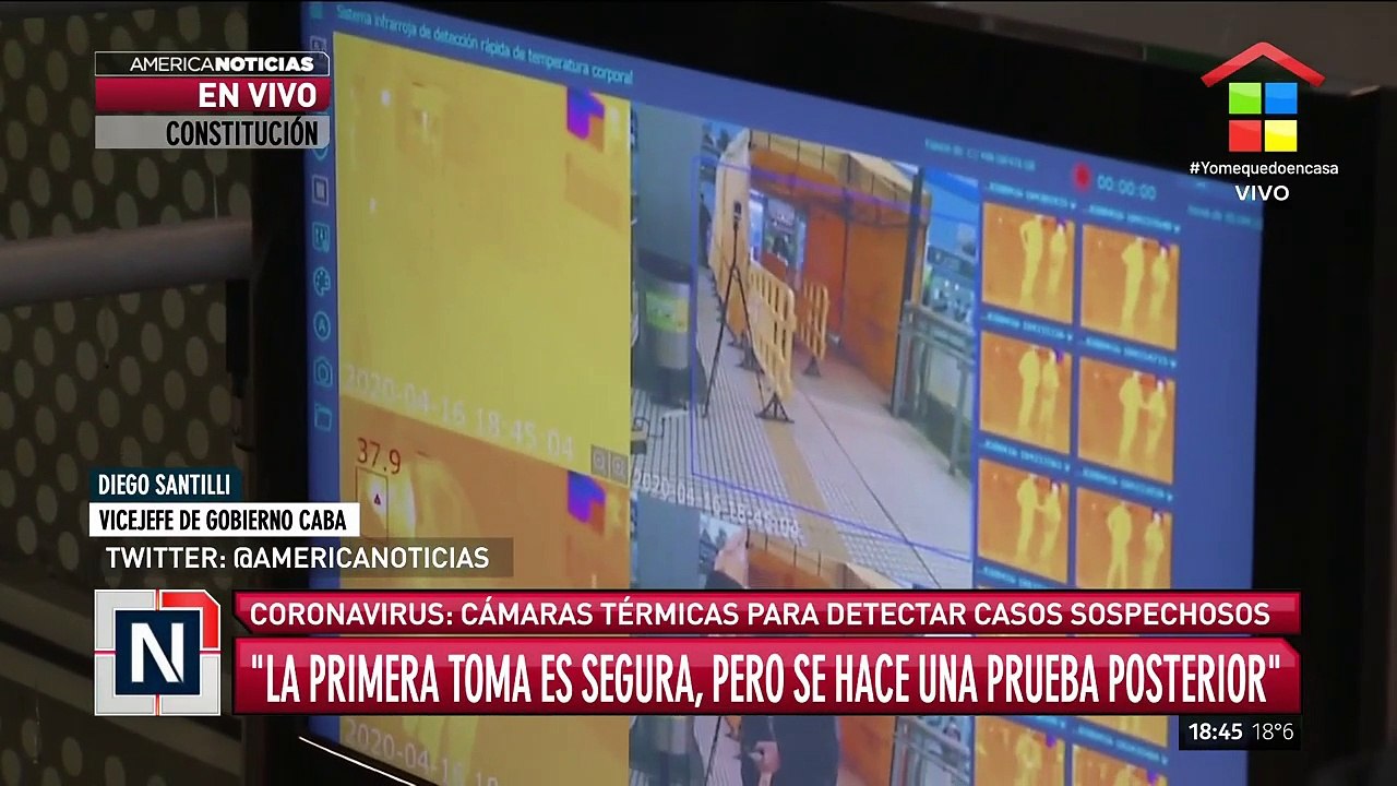 Instalaron cámaras térmicas para detectar casos sospechosos