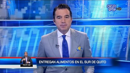 Secretario del gabiente presidencial, Juan Sebastián Roldán, dona alimentos y realiza pruebas de covid 19 en el sur de Quito