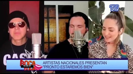 Mirella Cesa, Danilo Parra y Gerardo Mejía lo dicen cantando: 'Pronto estaremos bien'