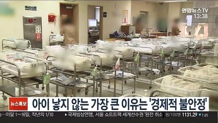 아이 낳지 않는 가장 큰 이유는 '경제적 불안정'