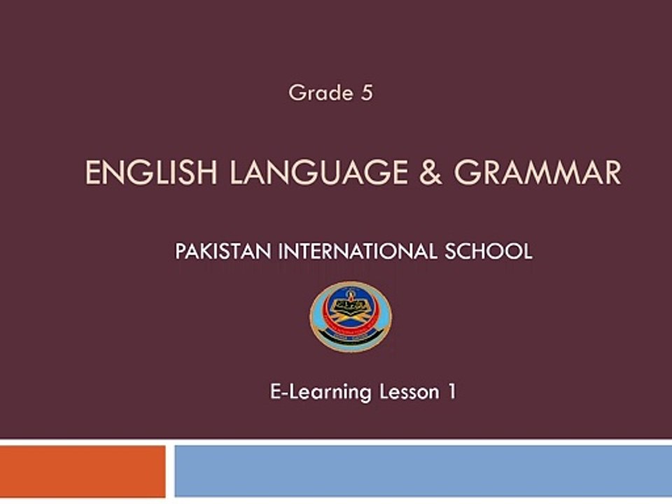 Introduction to English Language Syllabus