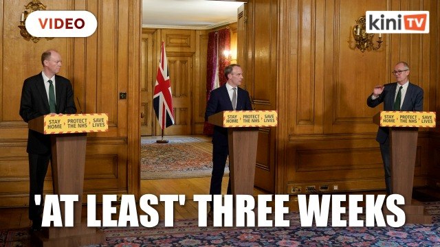 UK extends lockdown measures for at least three more weeks