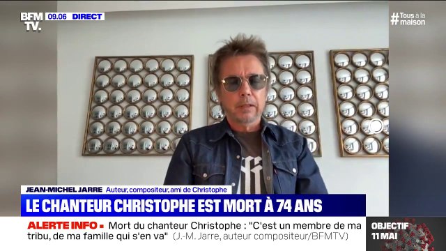 Mort de Christophe: Jean-Michel Jarre déplore le fait qu'on ne pourra même pas venir lui dire au revoir