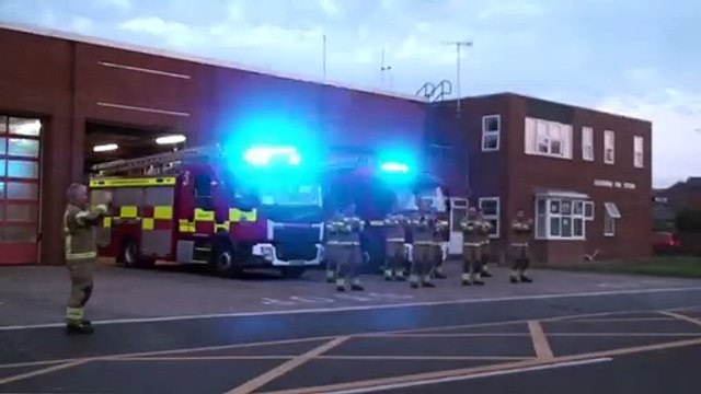 Clap for the NHS and Key Workers at Eastbourne Fire Station