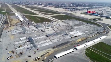 ATATÜRK HAVALİMANI'NDAKİ SALGIN HASTANESİNİN İSKELETİ ORTAYA ÇIKTI -2
