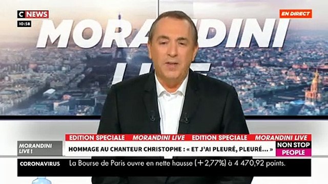 EXCLU - Michel Drucker rend hommage au chanteur Christophe dans Morandini Live sur CNews et Non Stop People