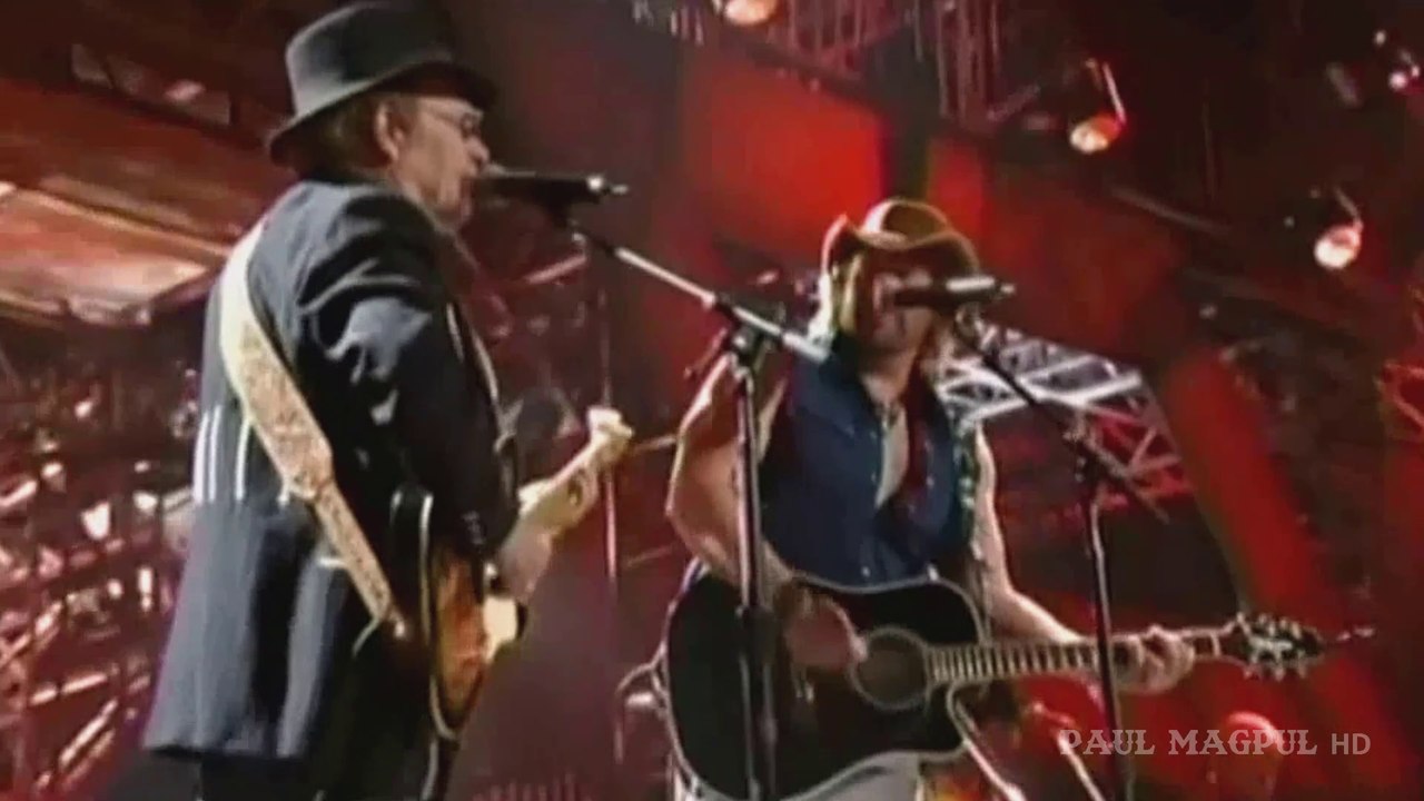 The Fightin Side Of Me Hd Merle Haggard And Toby Keith 2004