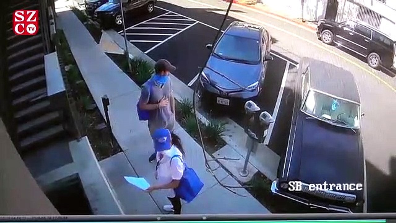 Prens Harry ve Meghan Markle, yemek yardımı yaparken güvenlik kamerasına takıldı